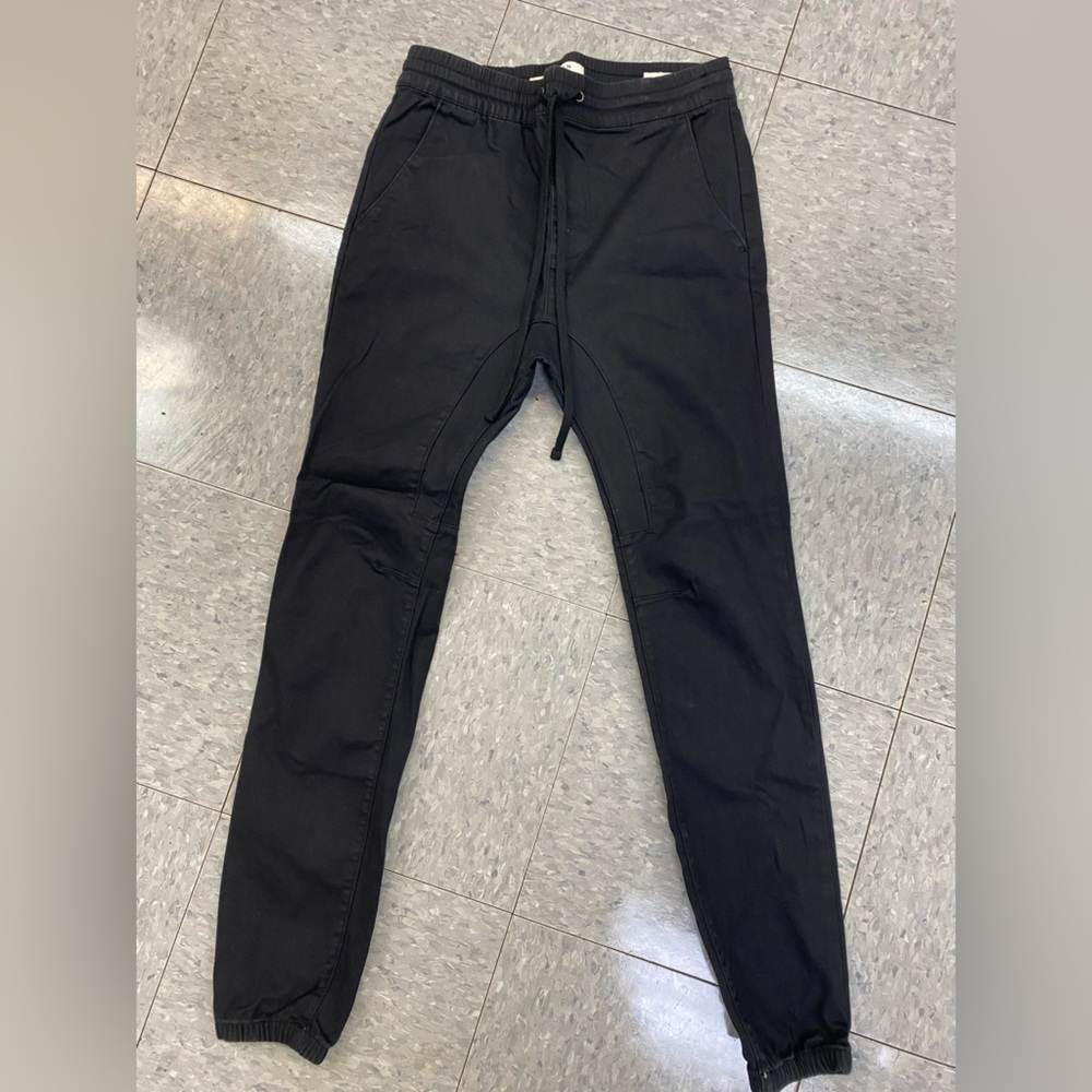 PacSun  Mens Black Twill Joggers